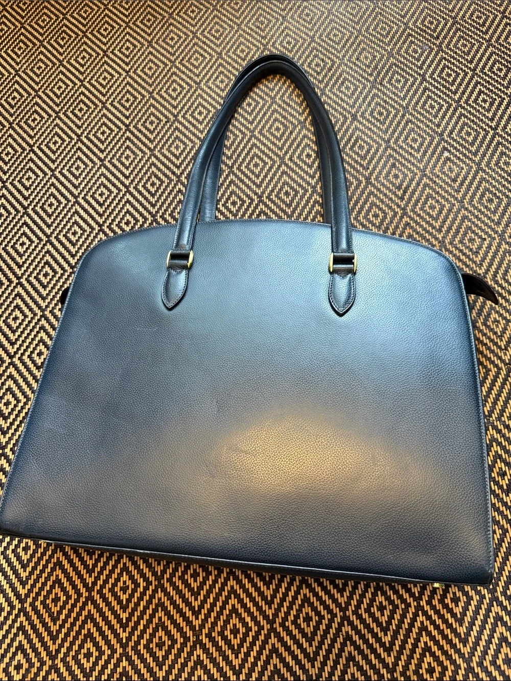 Vintage Coach Arcadia Tote laptop bag 4409 Navy Madison collection Italy